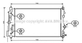 Радиатор охлаждения двигателя