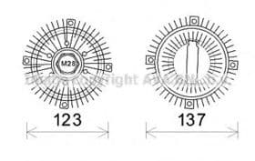 Вискомуфта вентилятора