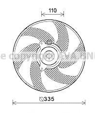 Вентилятор системи охолодження двигуна