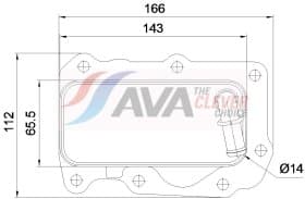 Оливний радіатор двигуна
