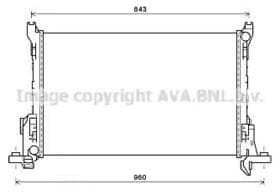 Радиатор охлаждения двигателя Радиатор охлаждения двигателя