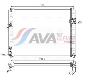 Радиатор охлаждения двигателя