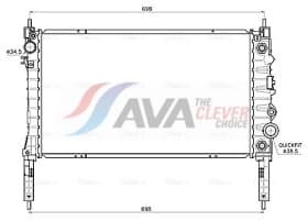 Радиатор охлаждения двигателя