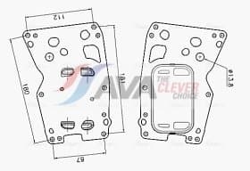 Оливний радіатор двигуна