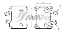 Масляный радиатор двигателя