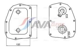 Масляный радиатор двигателя