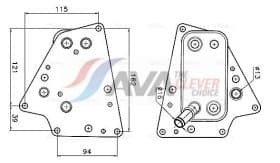 Масляный радиатор двигателя