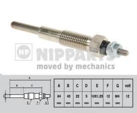 Свеча накала Nipparts J5713005