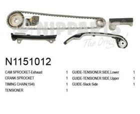 Комплект ланцюга ГРМ Nipparts N1151012