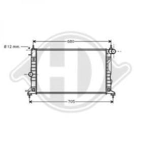 Радиатор охлаждения двигателя