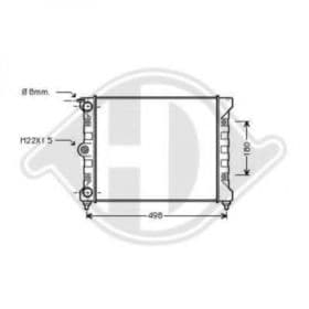 Радіатор охолодження двигуна Diederichs 8502018
