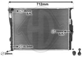 Радиатор охлаждения двигателя