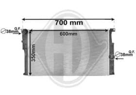 Радиатор охлаждения двигателя