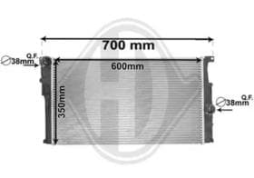 Радиатор охлаждения двигателя