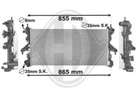 Радиатор охлаждения двигателя