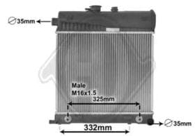 Радіатор охолодження двигуна Радіатор охолодження двигуна