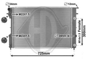 Радиатор охлаждения двигателя