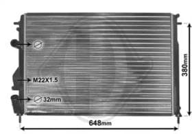 Радіатор охолодження двигуна Радіатор охолодження двигуна