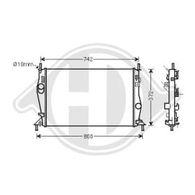 Радіатор охолодження двигуна