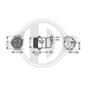 Компрессор кондиционера Diederichs dck1427