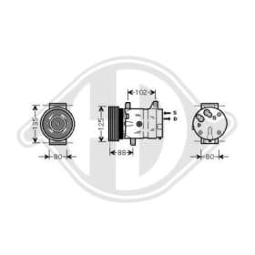 Компрессор кондиционера Diederichs dck1484