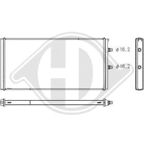 Радиатор охлаждения двигателя