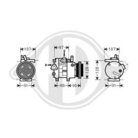 Компрессор кондиционера Diederichs dck1638
