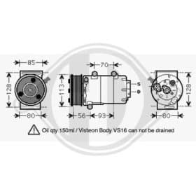 Компрессор кондиционера Diederichs dck1266