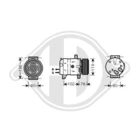 Компрессор кондиционера Diederichs dck1462