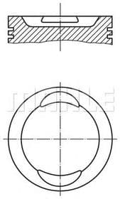 Поршень двигателя