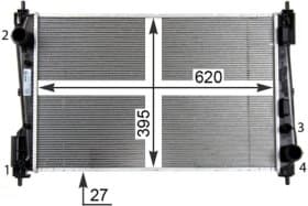 Радіатор охолодження двигуна