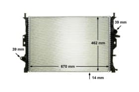 Радіатор охолодження двигуна Радіатор охолодження двигуна