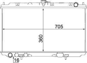 Радіатор охолодження двигуна