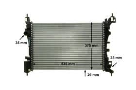 Радіатор охолодження двигуна Радіатор охолодження двигуна