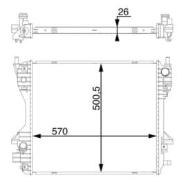 Радіатор охолодження двигуна
