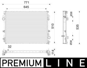 Радиатор охлаждения двигателя Радиатор охлаждения двигателя
