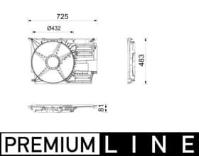 Кожух вентилятора Mahle cfs30000p