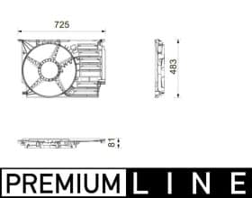 Кожух вентилятора Mahle cfs31000p