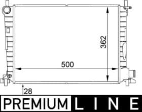 Радіатор охолодження двигуна Радіатор охолодження двигуна