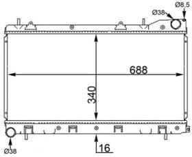 Радиатор охлаждения двигателя
