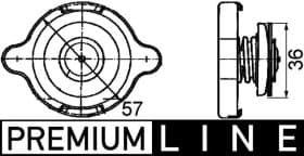 Крышка радиатора Mahle crb10000p