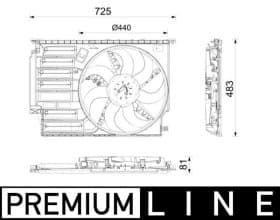 Вентилятор системи охолодження двигуна Вентилятор системи охолодження двигуна