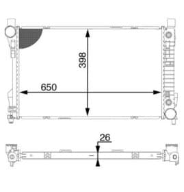 Радиатор охлаждения двигателя