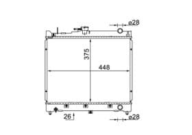 Радіатор охолодження двигуна Радіатор охолодження двигуна