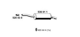Глушитель выхлопных газов конечный