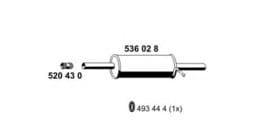 Глушитель выхлопных газов конечный