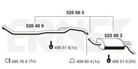Глушник вихлопних газів кінцевий