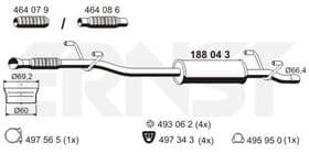 Середній глушник вихлопних газів