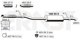 Середній глушник вихлопних газів