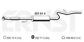 Середній глушник вихлопних газів